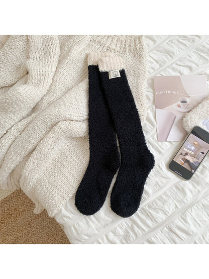 Rufia - Plush Striped Sleep Socks