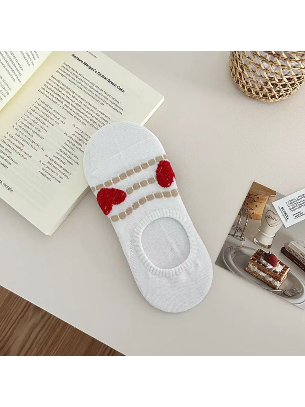 Rufia - Heart Detail No Show Socks product image 5