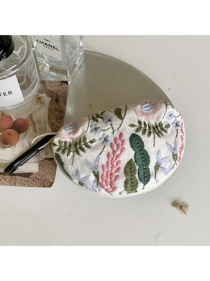 Cosbai - Embroidered Earphone Storage Pouch