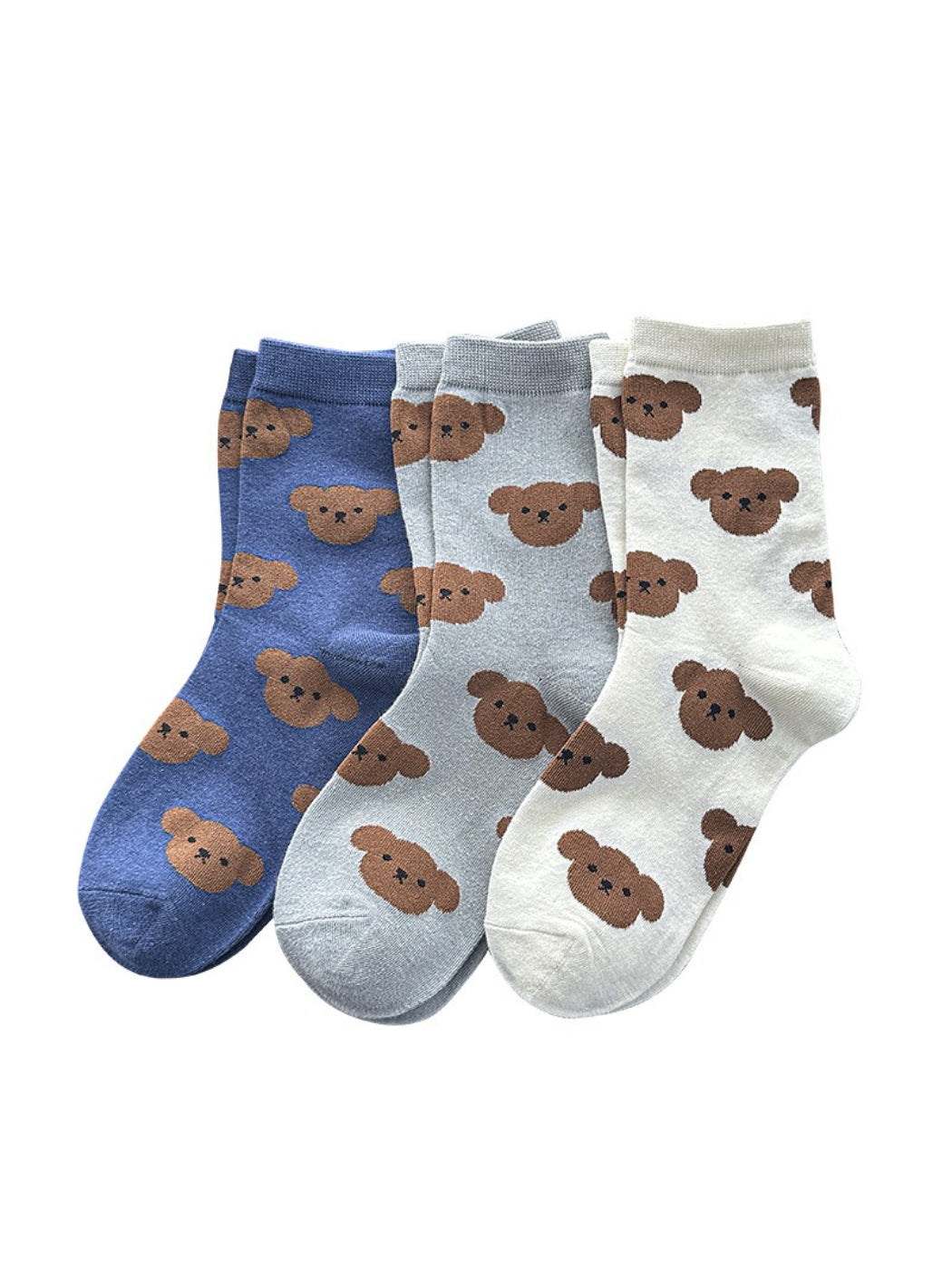 Rufia - Allover Bear Pattern Crew Socks product image 1