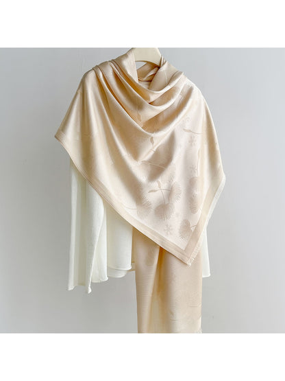 Scarvii - Elegant Dandelion Print Summer Wrap Scarf