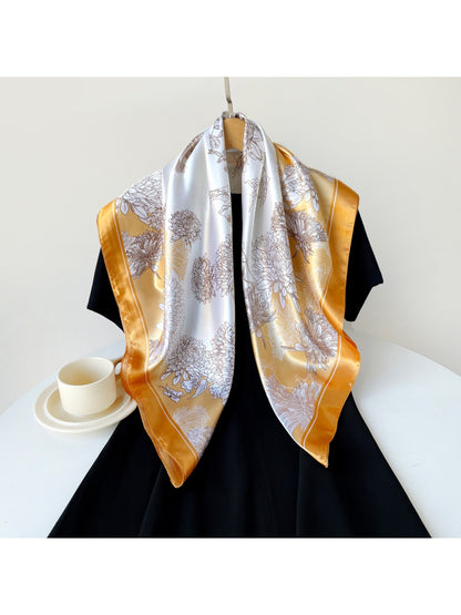 Scarvii - Botanical Line Art Square Scarf