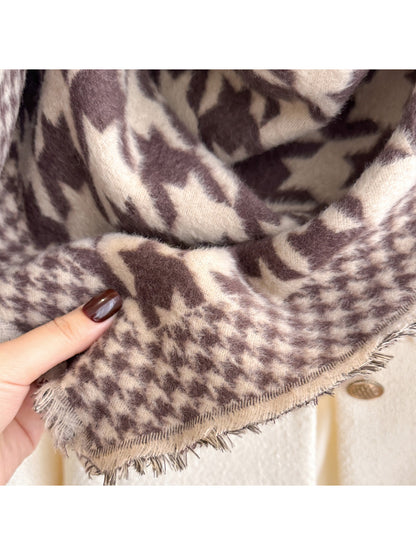 Scarvii - Houndstooth Wrap Scarf