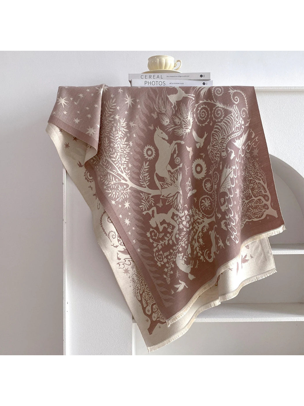 Scarvii - Woven Fringe Pattern Scarf
