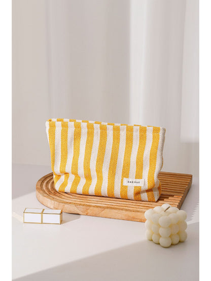 Cosbai - Bold Stripe Cosmetic Bag