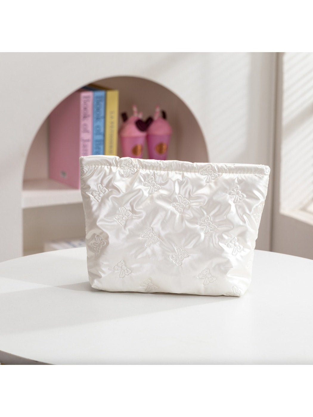 Cosbai - Minimalist Pattern Cosmetic Organizer Bag