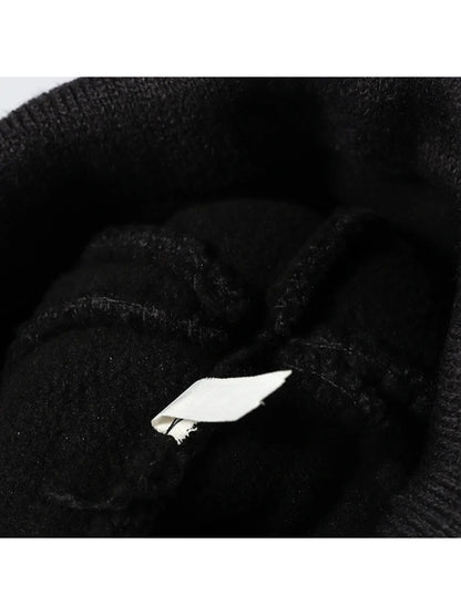 Haila - Plush Lined Pom Cuffed Knit Beanie