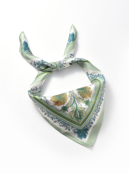 Scarvii - Vintage Botanical Border Square Scarf
