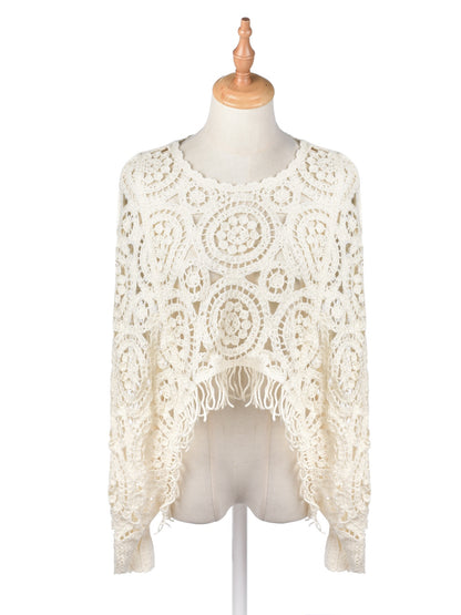 Crosa - Vintage Open-Knit Batwing Sweater