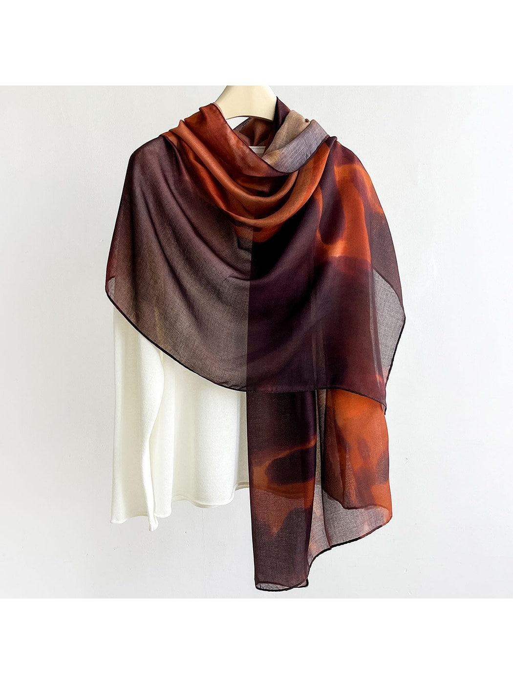 Scarvii - Fashion Ink Print Summer Wrap Scarf