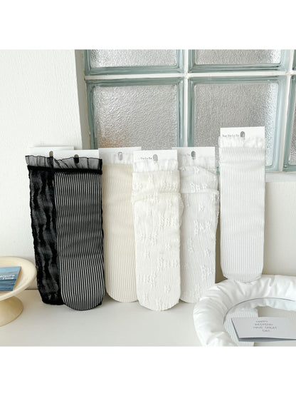 Rufia - Soft Ribbed Frill Edge Crew Socks product image 4
