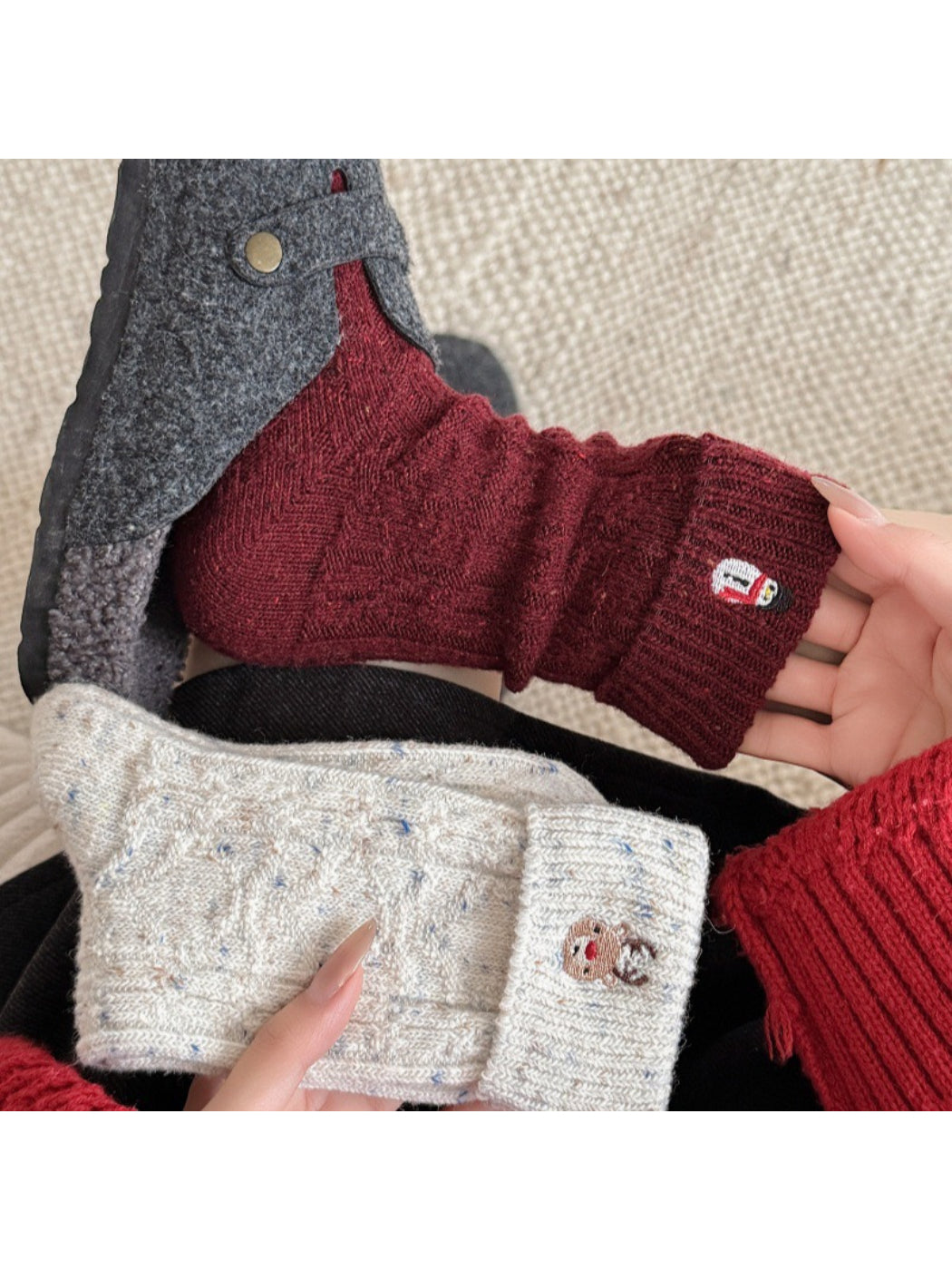 Rufia – Winter Holiday Knit Socks