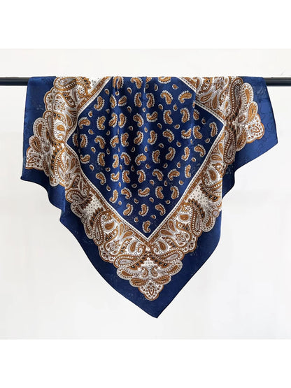Scarvii - Paisley Print Square Scarf