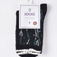 Rufia - Vintage Floral Relief Crew Socks