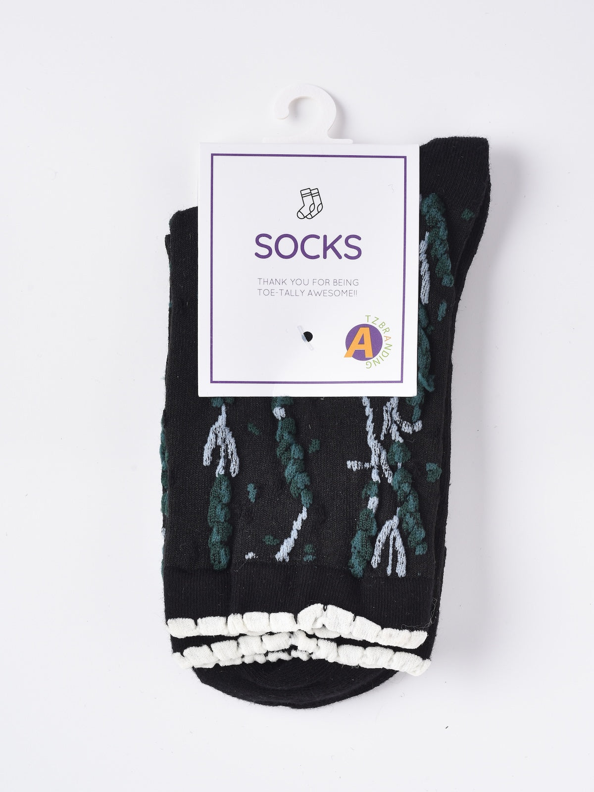Rufia - Vintage Floral Relief Crew Socks
