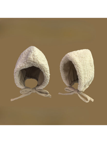 Haila - Fleece Tie-Up Winter Bonnet Hat