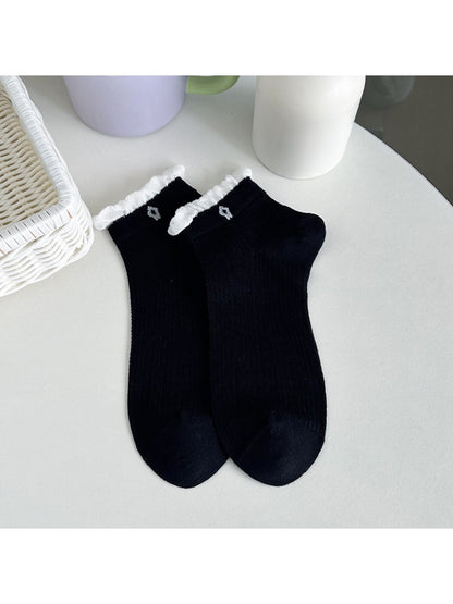 Rufia - Sweet Ruffle Trim Women's Ankle Socks