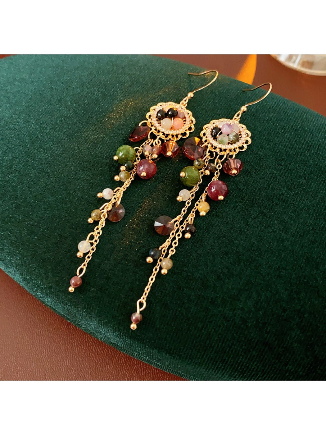 Earwish – Bohemian Tassel & Bead Earrings