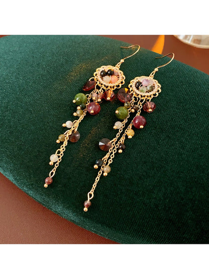 Earwish – Bohemian Tassel & Bead Earrings