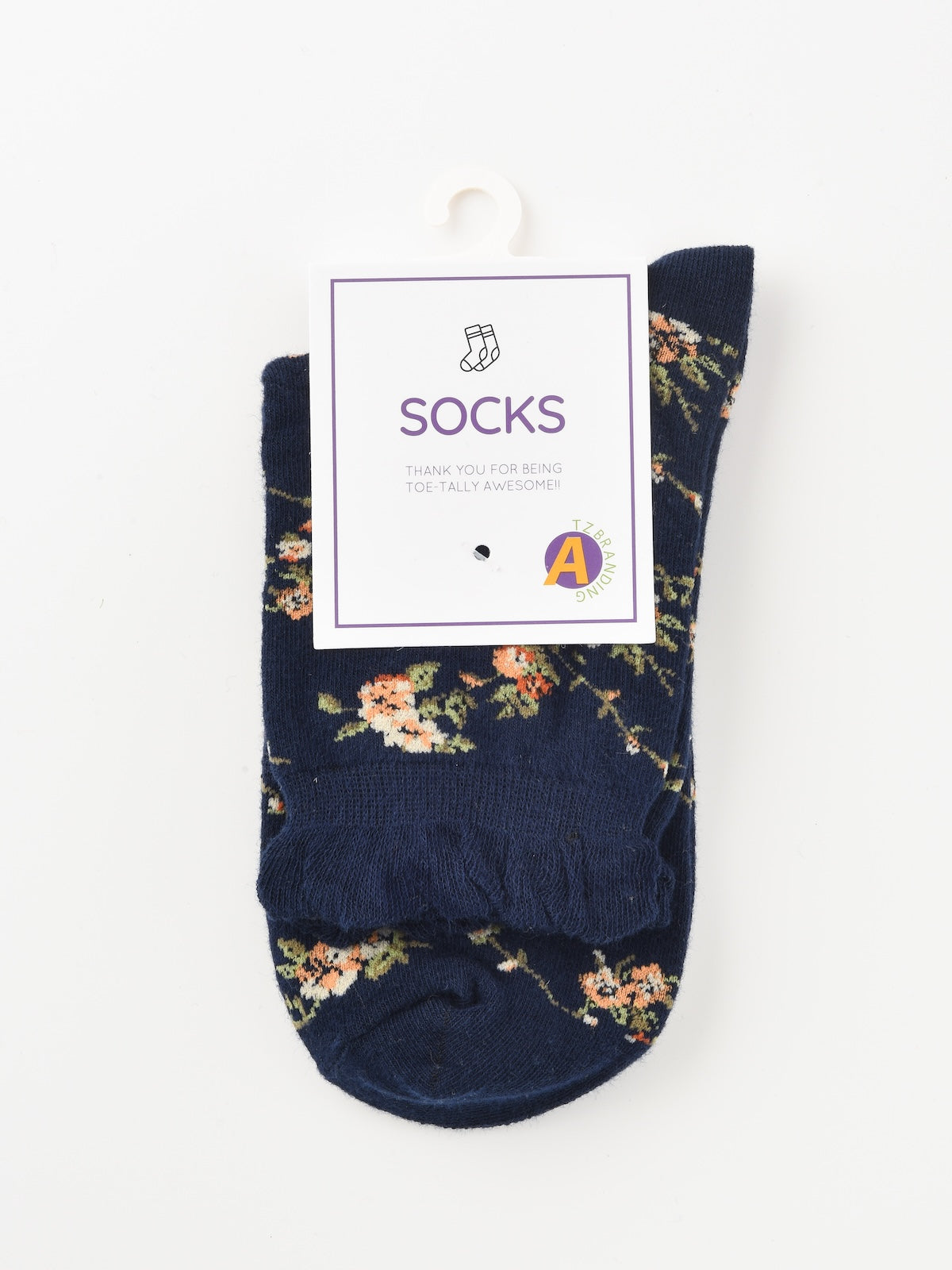 Rufia - Vintage Floral Lace Pattern Socks