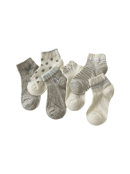 Rufia - Playful Mixed Pattern Ankle Socks