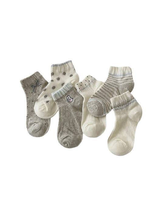 Rufia - Playful Mixed Pattern Ankle Socks