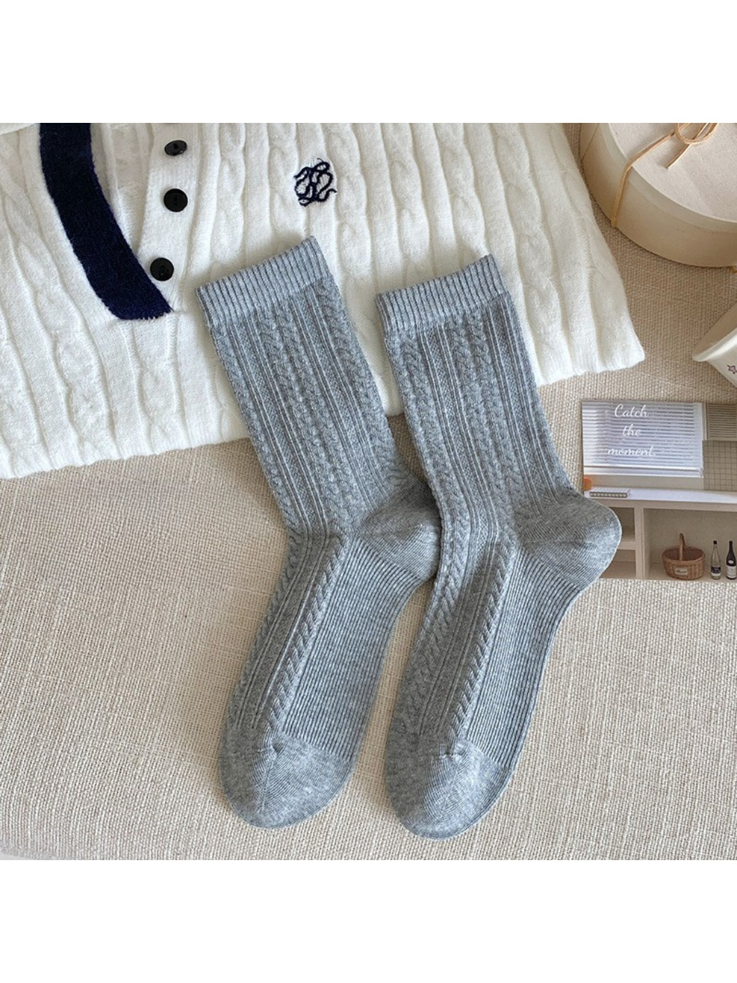 Rufia Textured Knit Crew Socks product image 10