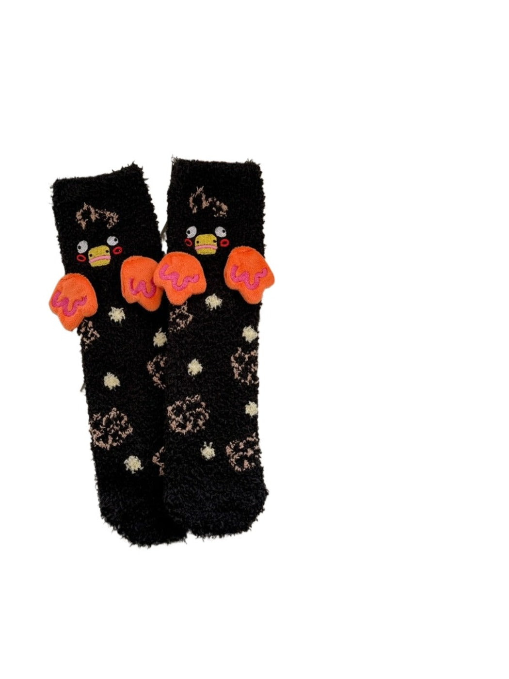 Rufia - Duck Motif Fuzzy Sleep Socks