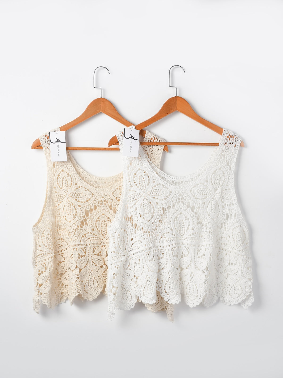 Crosa -  Vintage Crochet Hollow-Out Tank Top