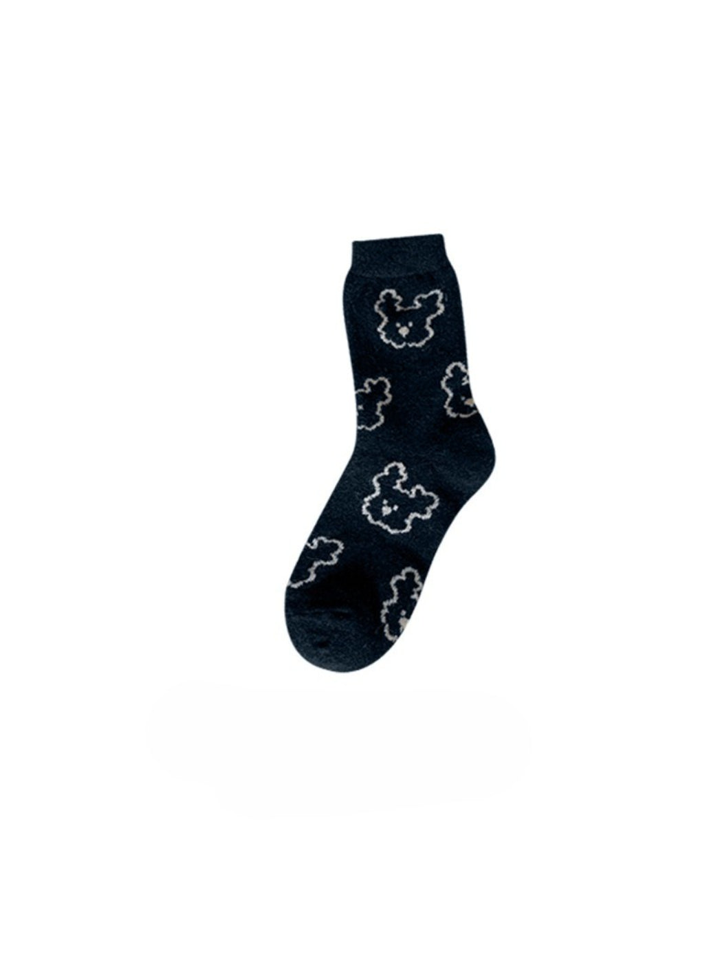 Rufia - Outline Bear Cozy Crew Socks