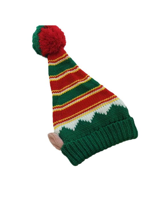 Haila - Christmas Knitted Beanie with Elf Ears