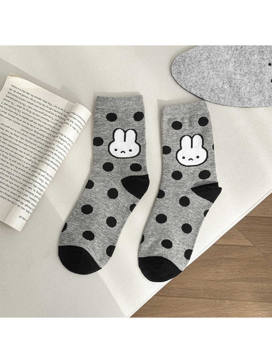 Rufia - Playful Bunny Pattern Crew Socks product image 5