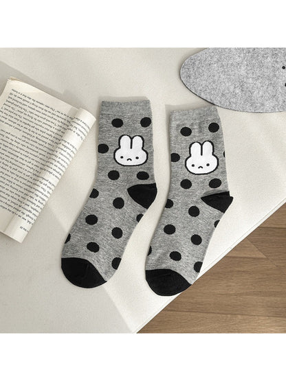 Rufia - Playful Bunny Pattern Crew Socks product image 5