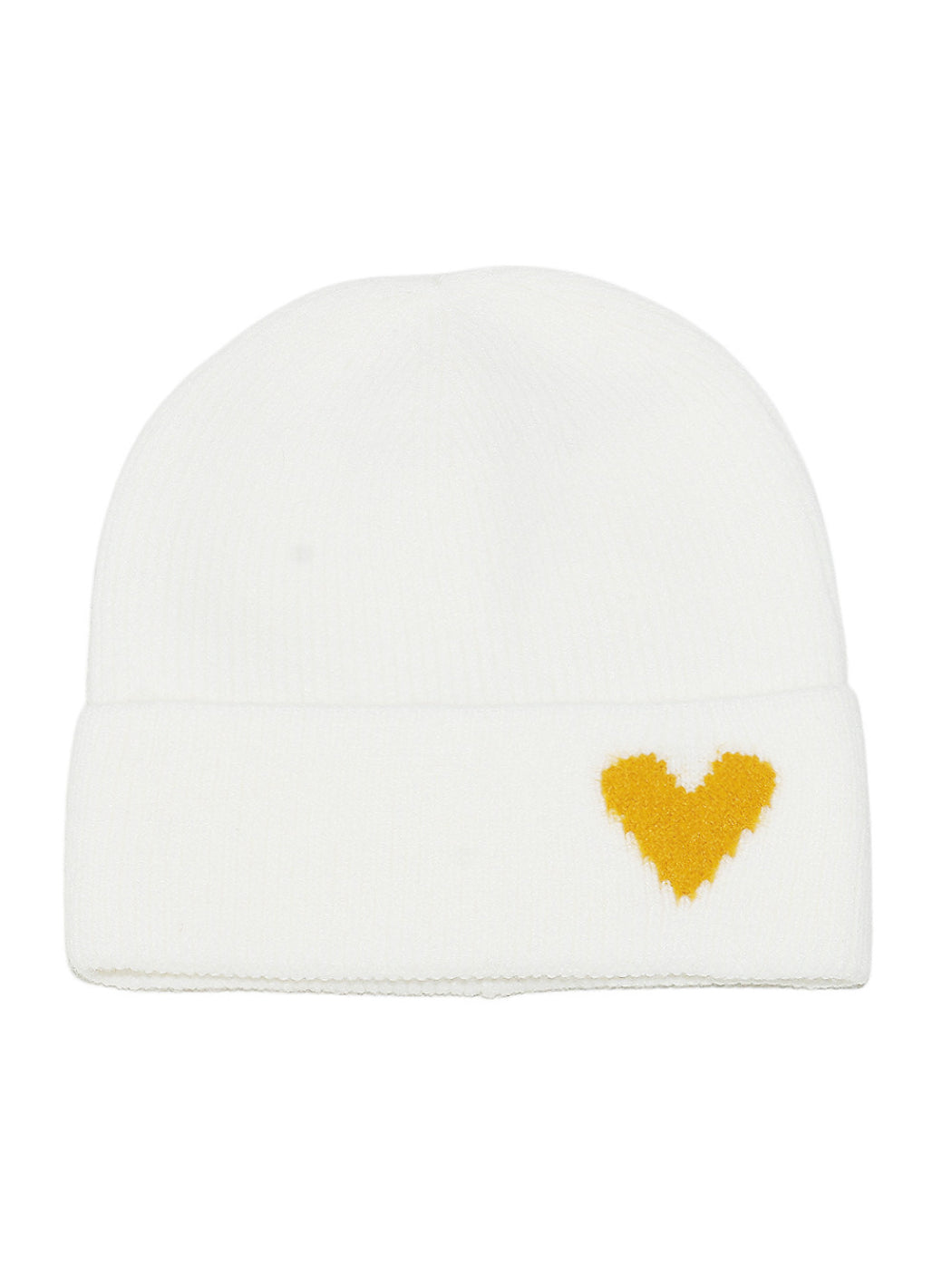 Haila Heart Patch Ribbed Beanie