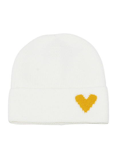 Haila Heart Patch Ribbed Beanie