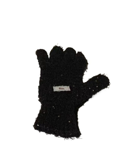 Gloving - Simple Solid-Color Full-Cover Knitted Gloves