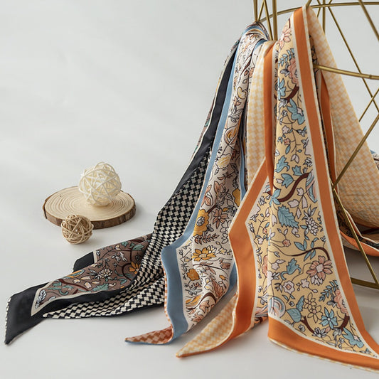 Scarvii - Colorful Print Neck Scarf - British & Classic