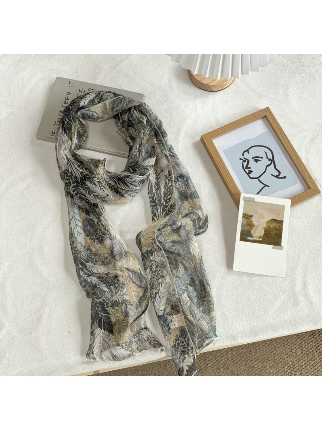Scarvii - Minimalist Style Pattern Fashion Neck Scarf