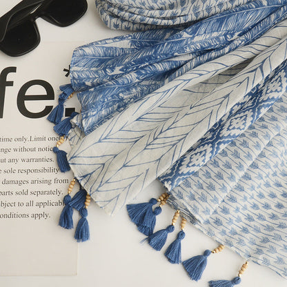 Scarvii - Boho Tassel Scarf 70.8"x35.4" - product image