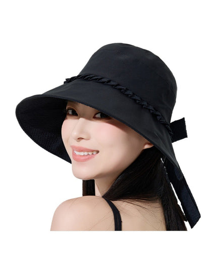 Haila summer hat folded flat to show flexibility and material