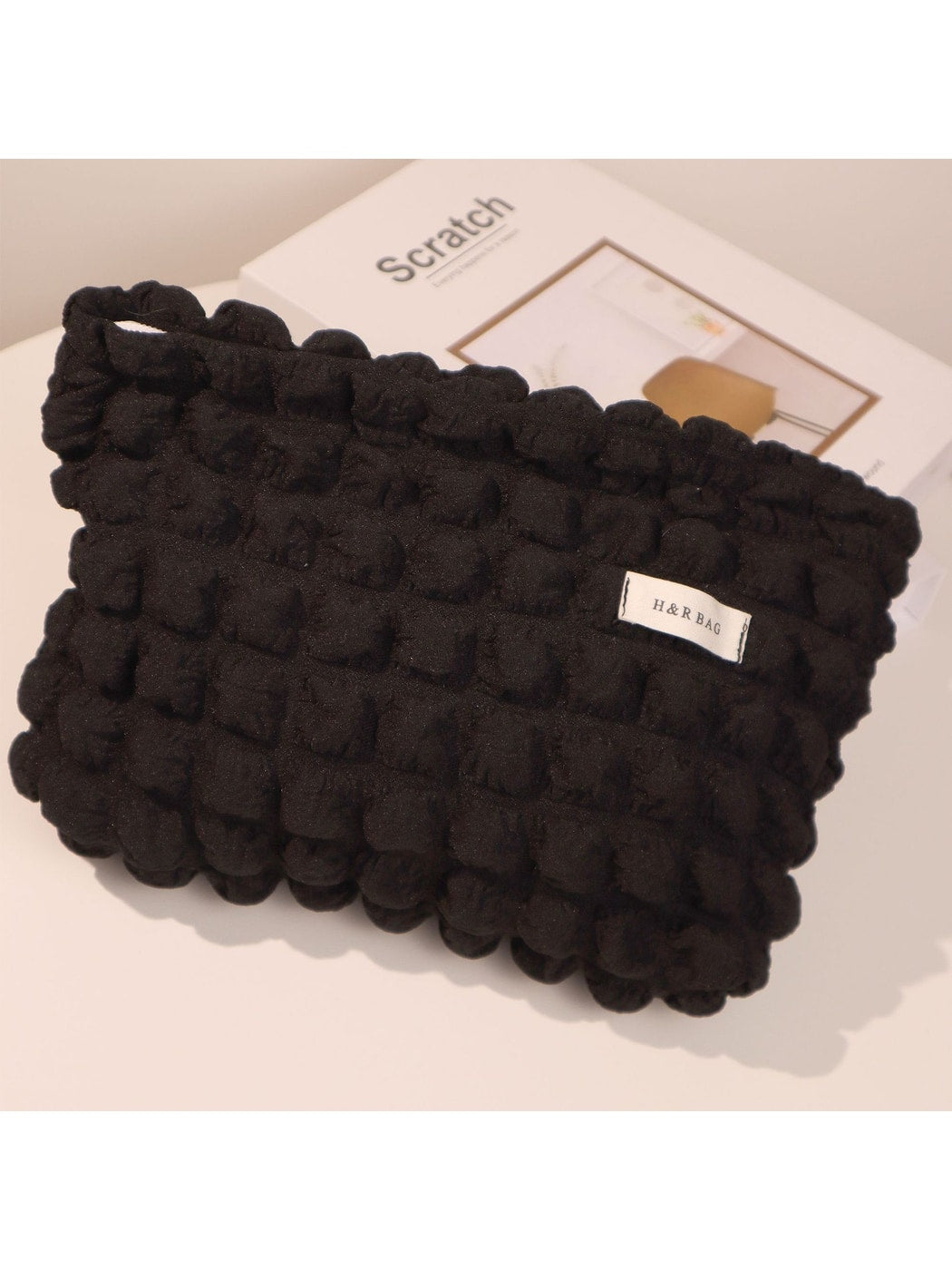 Cosbai - Textured Bubble Women's Cosmetic Bag