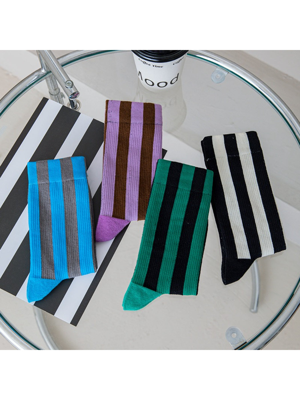 Rufia - Bold Stripe Crew Socks product image 1