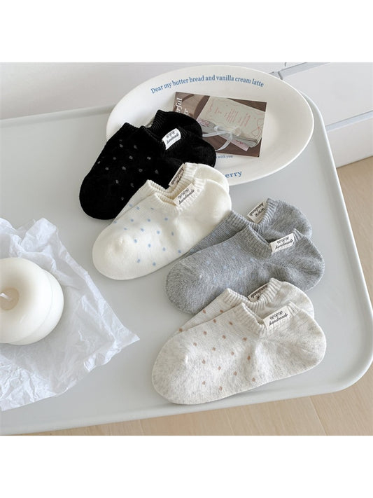 Rufia - Muted Polka Dot Low Ankle Socks