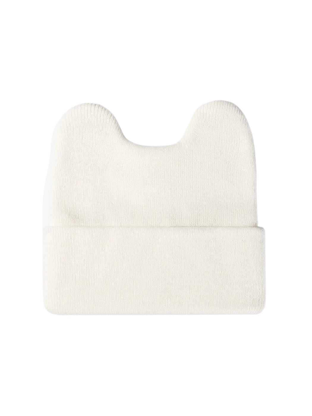 Haila - Rounded Ear Cuffed Knit Beanie