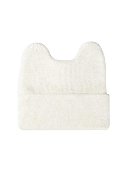 Haila - Rounded Ear Cuffed Knit Beanie