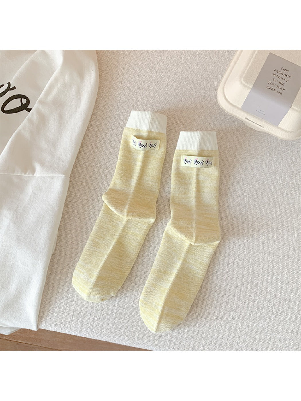 Rufia - Sweet Dog Label Mid-Calf Socks