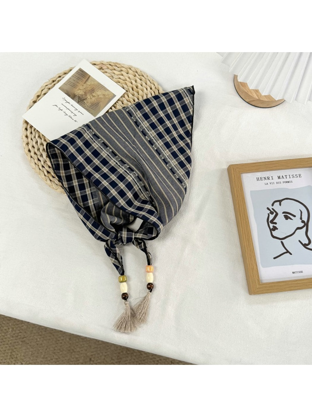 Scarvii - Retro Plaid Classic Style Bandana Scarf