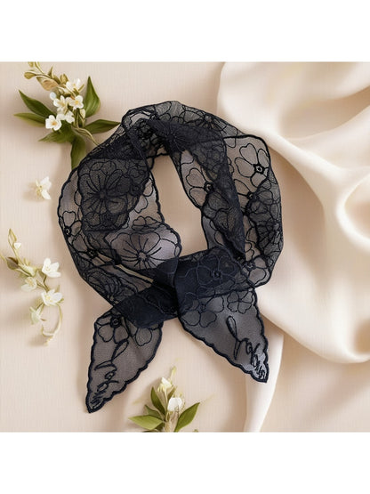 Scarvii - Floral Lace Tie Styling Scarf