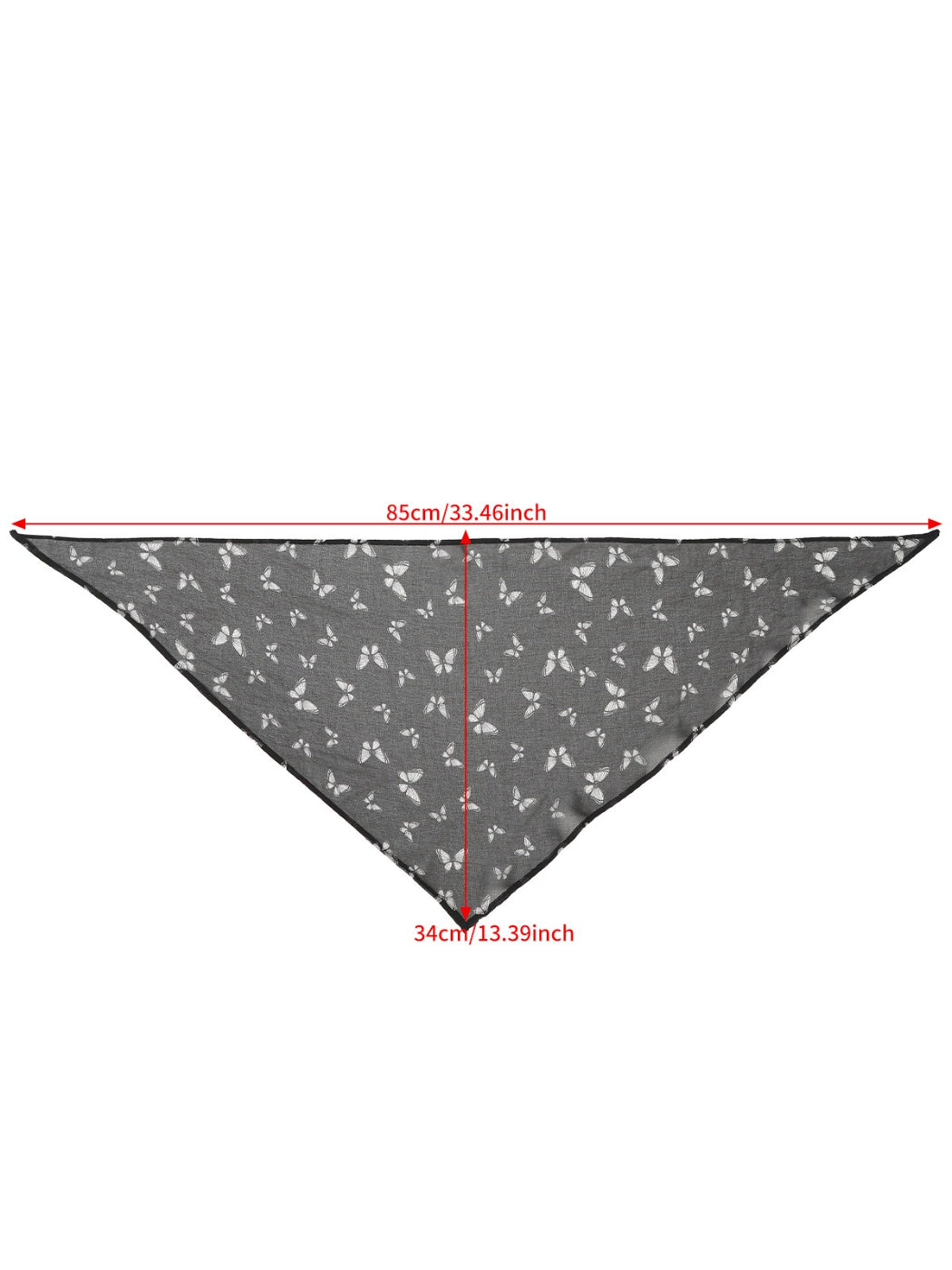 Scarvii Sheer Butterfly Print Hair Scarf