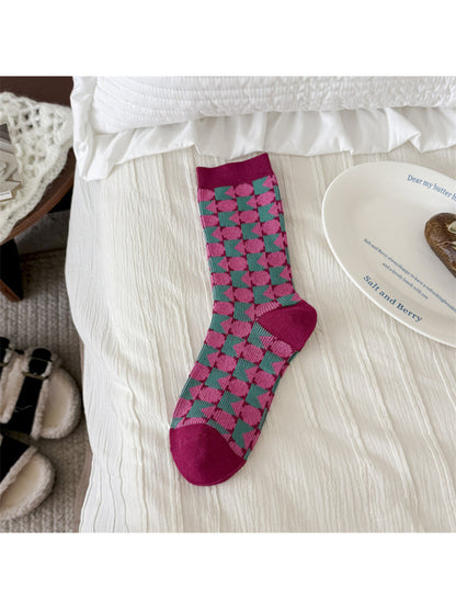 Rufia – Colorful Knit Socks in Bold Patterns